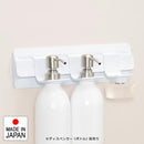 ウォールラック 浴室用 マグネット 磁石 壁面 お風呂場 ディスペンサーフック シャンプー用 コンディショナー用 リンス用 ボディソープ用 日本製 ボトル別売 【納期A】【toh-395613】