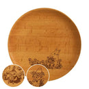 お皿 21cm 木製 食器 プレート ムーミン MOOMIN リトルミィ スナフキン ディッシュ ウッド ナチュラル おしゃれ 天然木 木目 アウトドア キャンプ ピクニック 【納期A】【toh-396416】