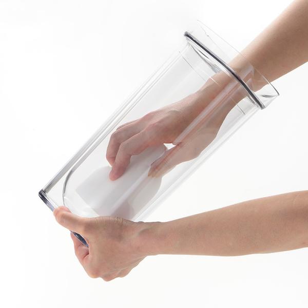 カラフェ 1L 水差し ピッチャー  ウォーターグラス 食器 グラス カトラリー 水さし ウォーターピッチャー 1000ml 水筒 結露しにくい 二重構造 ダブルウォール 【納期A】【toh-398155】
