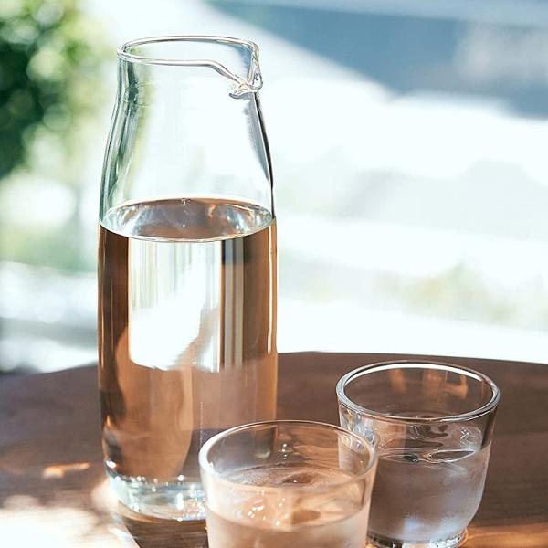 ウォーターカラフェ 1.1L 水差し ピッチャー ウォーターボトル 水 麦茶 お茶 入れ物 容器 グラス おしゃれ スタイリッシュ カフェ風 耐熱ガラス キントー 【納期A】【toh-398247】