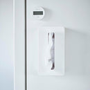 ティッシュケース マグネット式 磁石 ティッシュカバー ホルダー おしゃれ 便利 キッチン 冷蔵庫横 白 黒 マグネットティッシュケース ハイタイプ 山崎実業 【納期A】【toh-402046】