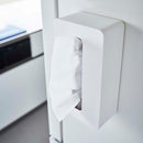 ティッシュケース マグネット式 磁石 ティッシュカバー ホルダー おしゃれ 便利 キッチン 冷蔵庫横 白 黒 マグネットティッシュケース ハイタイプ 山崎実業 【納期A】【toh-402046】