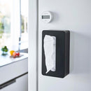 ティッシュケース マグネット式 磁石 ティッシュカバー ホルダー おしゃれ 便利 キッチン 冷蔵庫横 白 黒 マグネットティッシュケース ハイタイプ 山崎実業 【納期A】【toh-402046】