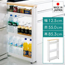 隙間収納 約 13cm 幅 隙間収納ラック 棚 洗面所 キッチン トイレ 隙間 すき間収納 スリムラック スキマ収納 収納棚 キャスター 移動 便利 ワゴン シンプル 天板 【納期A】【toh-4962191013244】