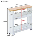 隙間収納ラック すき間収納 棚 キャスター付き ラック 天板 オープンラック トレー トイレ用品 まとめて 整理 おしゃれ スリム 玄関 細い ワゴン コンパクト 【納期A】【toh-4962191013312】