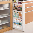 隙間収納ラック 10cm 隙間収納 棚 洗面所 キッチン 隙間 ラック すき間収納 スリムラック すき間ラック キャスター付き 移動 便利 ワゴン シンプル ペットボトル 【納期A】【toh-4962191013770】