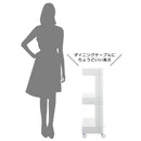 隙間収納 約 25cm 幅 隙間収納ラック 棚 洗面所 キッチン トイレ 隙間 すき間収納 ワイド ラック スキマ収納 収納棚 キャスター 移動 便利 ワゴン シンプル 白 【納期A】【toh-4962191014555】