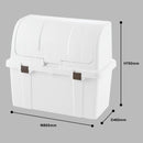 ゴミ箱 大容量 屋外 ごみ箱 収納ストッカー 大型 横 フタ付き 蓋付き 業務用 公共施設 マンション 屋外用 室内 収納庫 物置 倉庫 おしゃれ 庭 玄関 日本製 国産 【納期A】【toh-4973655115855】