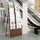 パンフレットラック A4 パンフレットスタンド 2列 業務用 商業施設 店舗 Fe'sパンフレットスタンド2列7段 【納期E】【toh-4973655162422】