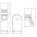 分別用ごみ箱 分別ゴミ箱 業務用 オフィス 会社 職場 ホール 商業施設 店舗 ゴミ箱 分別タウンボックスオープン 【納期E】【toh-4973655420737】