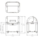 ゴミ捨て場 ごみ置き場 ごみ箱 キャスター付き 屋外用 マンション 法人向け ワイドペールST500キャスター付 【納期E】【toh-4973655944738】