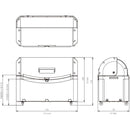 ゴミ箱 超大型 ふた付き キャスターつき 業務用ゴミ箱 ごみ捨て場 ゴミ場 ワイドペール ST800 キャスター付 【納期E】【toh-4973655944752】