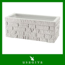 大型プランター おしゃれ プランター 大型 レンガ風 屋外 店舗 鉢 植木鉢 長方形 タウンプランター100型割石積 【納期E】【toh-4973895831713】