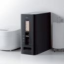 米びつ スリム 5kg用 おしゃれ コンパクト 無洗米 一人暮らし 計量レバー 洗える 米櫃 キャスター 黒 ブラック 白 0.5合 計量 ライスストッカー ボックス 【納期A】【toh-4974908752797】