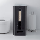 米びつ 10kg用 おしゃれ 黒 洗える 米櫃 スリム 計量 キャスター コンパクト 収納 ストッカー 計れる 無洗米 おすすめ 残量 見える 窓 ホワイト 白 ブラック 【納期A】【toh-4974908752896】