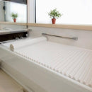風呂ふた シャッター 75×120cm用 L12 風呂蓋 風呂フタ ホワイト 白 浴槽蓋 抗菌 防臭 日本製 Ag 東プレ おしゃれ 洗いやすい ウェーブ型 【納期A】【tp-ft-ae-l12-wh】