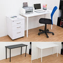 テーブル 作業台 デスク 机 120×45cm シンプル 白 ホワイト 黒 ブラック ワークテーブル フリーテーブル 書斎 勉強机 学習机 パソコンデスク 【納期B】【ty1245】