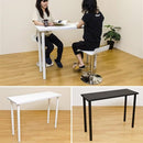 テーブル 長方形 120×45cm シンプル デスク 作業台 フリーテーブル フリーデスク 天板 脚 パソコンテーブル 学習机 使いやすい マルチ デスク 【納期B】【tyh1245bk】