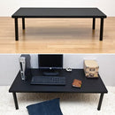 ローテーブル 低い ローテイプ リビングテーブル センターテーブル 机 デスク 座卓 作業台 パソコンテーブル パソコンデスク 白 黒 【納期B】【tz1260wh】