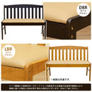 ダイニングベンチ 背もたれ 北欧 長いす 長椅子 ダイニングベンチチェア 木製 ナチュラル カフェ 肘なし ひじ掛け無し おしゃれ シンプル クッション座面 【納期B】【uhc102dbr】