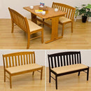 ダイニングベンチ 背もたれ 北欧 長いす 長椅子 ダイニングベンチチェア 木製 ナチュラル カフェ 肘なし ひじ掛け無し おしゃれ シンプル クッション座面 【納期B】【uhc102dbr】