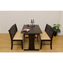 ダイニングベンチ 背もたれ 北欧 長いす 長椅子 ダイニングベンチチェア 木製 ナチュラル カフェ 肘なし ひじ掛け無し おしゃれ シンプル クッション座面 【納期B】【uhc102dbr】