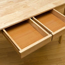 木製テーブル 引き出し A4サイズ デスク 机 作業台 勉強机 学習 パソコンデスク シンプル 北欧 ナチュラル カントリー 長方形 120×45cm 【納期B】【umt1245】