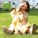 人工芝 ロール diy マット 人工芝生 庭 幅1m 長さ10m ドッグラン ゴルフ サッカー 野球 フットサル ガーデニング リアル 天然風 屋外 防炎 【納期B】【uni-0001】