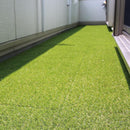 人工芝 マット 人工芝生 30×30cm ジョイント式 組み合わせ パネル タイル パター ゴルフ サッカー 野球 リアル 防炎 庭 diy 屋外 天然芝風 【納期B】【uni-0004】