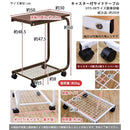 サイドテーブル キャスター付き ワゴン テーブル ソファサイド ベッドサイド キッチン リビング 寝室 ベッドルーム 移動 北欧 ナチュラル 木目柄 おしゃれ 便利 【納期B】【uys08】