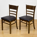 ダイニングチェアー 2脚セット 椅子 北欧 シンプル おしゃれ ダイニング チェア イス 茶色 ブラウン 背もたれ ひじ掛けなし 肘 カフェ風 【納期B】【vgl03br】