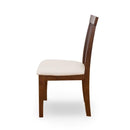 ダイニングチェア 2脚セット 木製 椅子 おしゃれ シンプル 北欧 ナチュラル 合わせやすい デザイン 定番 ひじ掛けなし 肘無し 座面 クッション 合皮 【納期B】【vls86br】