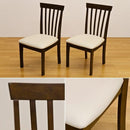 ダイニングチェア 2脚セット 木製 椅子 おしゃれ シンプル 北欧 ナチュラル 合わせやすい デザイン 定番 ひじ掛けなし 肘無し 座面 クッション 合皮 【納期B】【vls86br】