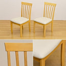 ダイニングチェア 2脚セット 木製 椅子 おしゃれ シンプル 北欧 ナチュラル 合わせやすい デザイン 定番 ひじ掛けなし 肘無し 座面 クッション 合皮 【納期B】【vls86br】