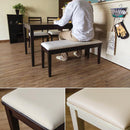 ベンチ 幅100cm 北欧 背もたれなし 2人掛け ダイニングベンチ シンプル おしゃれ 腰掛け 椅子 カフェ風 使いやすい クッション座面 白 ホワイト 天然木 脚 【納期B】【vmb100ww】