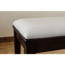 ベンチ 幅100cm 北欧 背もたれなし 2人掛け ダイニングベンチ シンプル おしゃれ 腰掛け 椅子 カフェ風 使いやすい クッション座面 白 ホワイト 天然木 脚 【納期B】【vmb100ww】