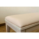 ベンチ 幅100cm 北欧 背もたれなし 2人掛け ダイニングベンチ シンプル おしゃれ 腰掛け 椅子 カフェ風 使いやすい クッション座面 白 ホワイト 天然木 脚 【納期B】【vmb100ww】