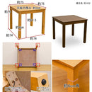ダイニングテーブル 正方形 机 75×75cm シンプル 木製 二人掛け用 2人用 テーブル 単品 北欧 ナチュラル カントリー デスク 作業台 【納期B】【vtm75】