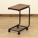 サイドテーブル キャスター付き ワゴン テーブル ソファサイド ベッドサイド キッチン リビング 寝室 ベッドルーム 移動 北欧 ナチュラル 木目柄 おしゃれ 便利 【納期B】【uys08】