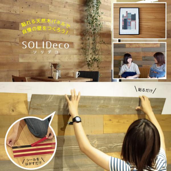サンプル品」 SOLIDECO 壁に貼れる天然木パネル サンプルセット D